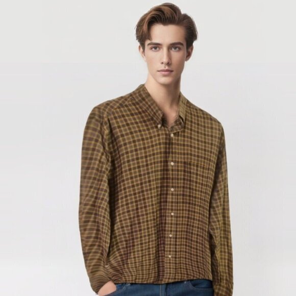 Peter England since 1889 Mens long sleeve button front shirt 40 cm - Picture 1 of 6